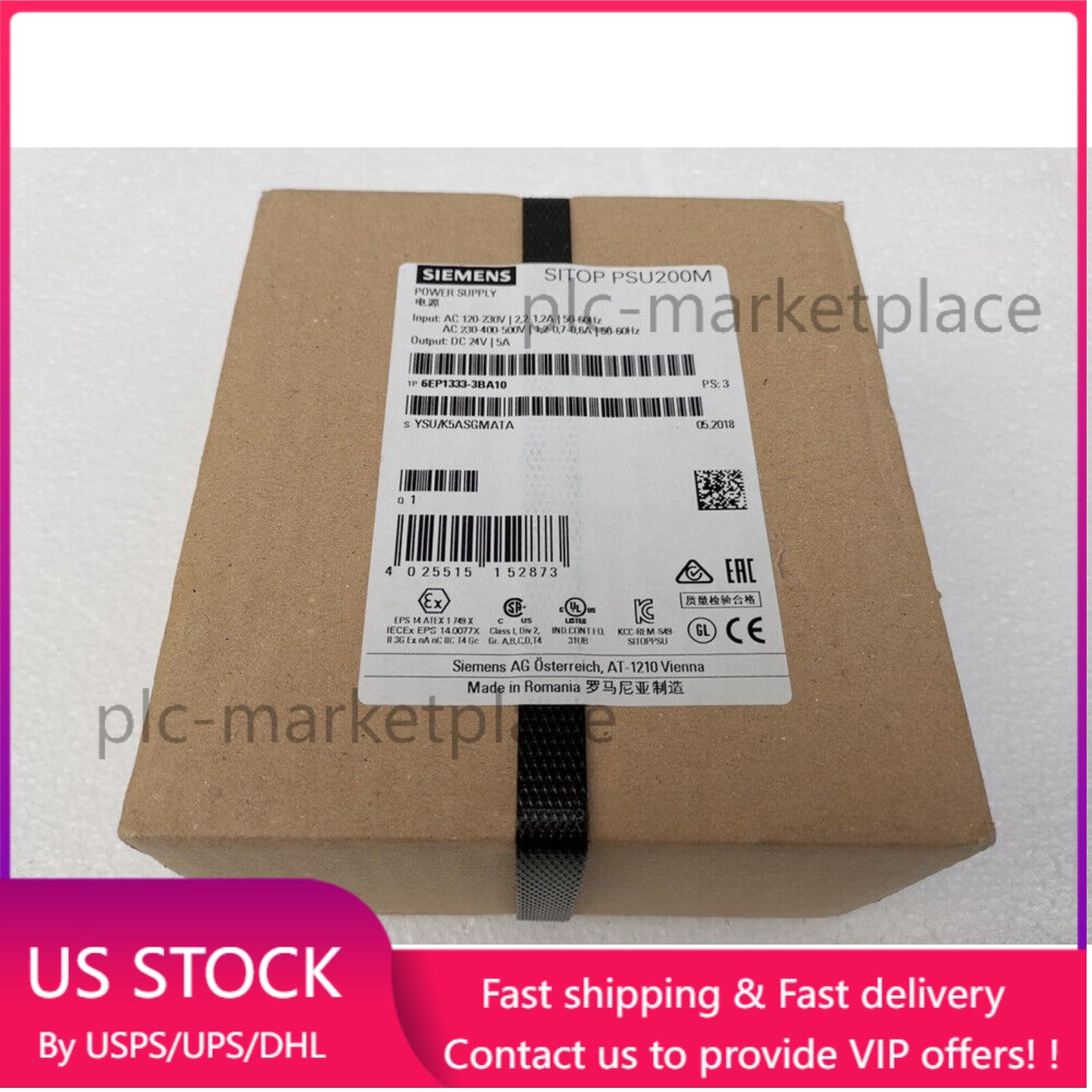 New In Box Siemens 6EP1333-3BA10 Power Supplyer Free fast shipping
