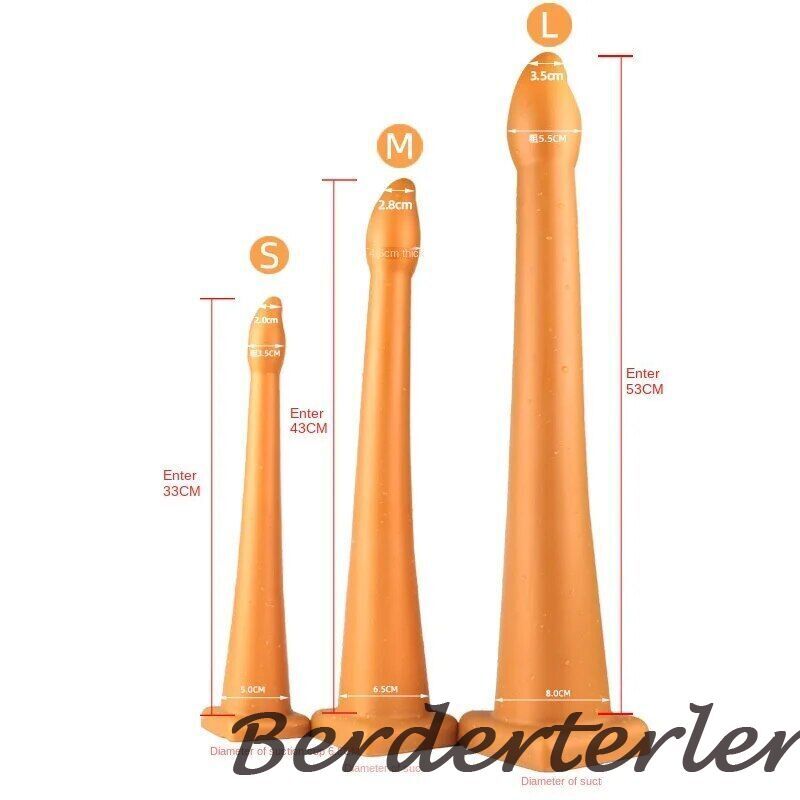 High Quality Super-Long--Head-Anal-Sex-Toy-Huge-Anal-Butt-Plug-Big-Dildo-Vagina
