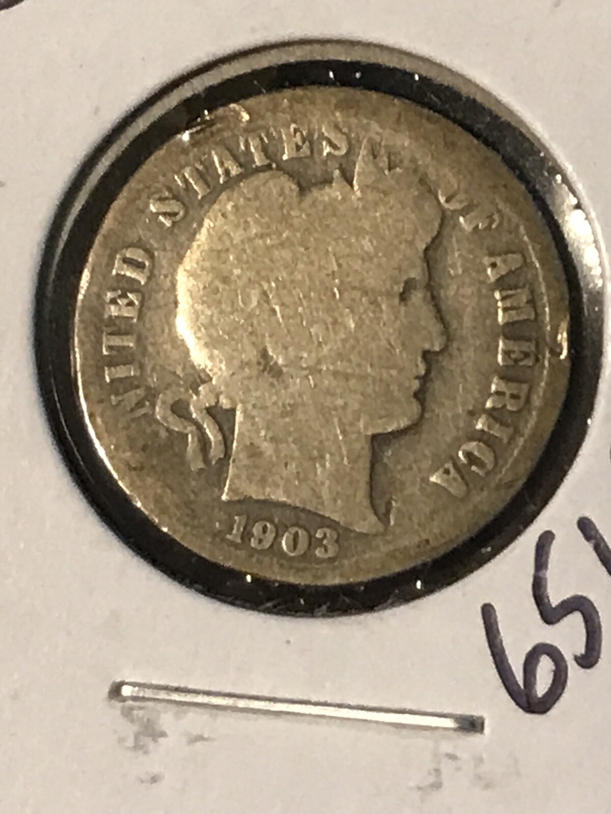 1903-O Barber Dime     Item 65L2
