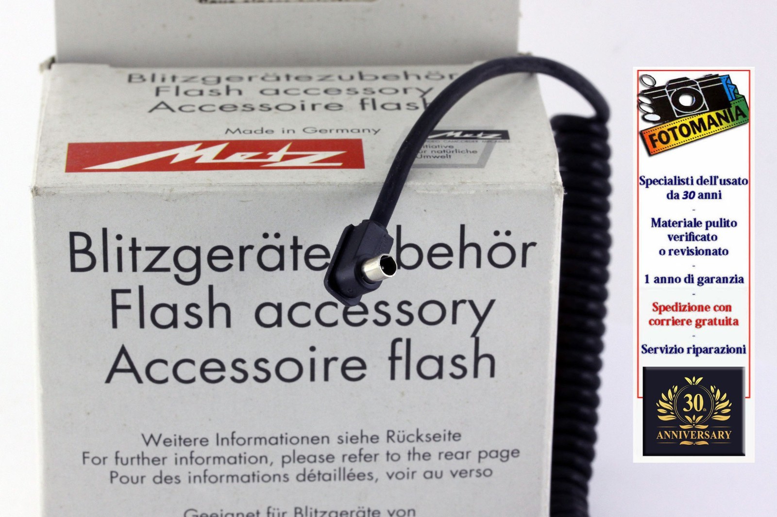 METZ 60-52 Sync Connection Cable For Metz 60 CT New