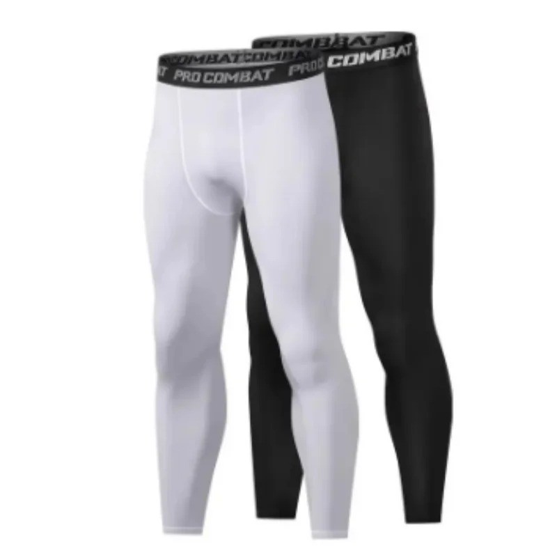 Man's Workout Leggings Compression Base Layer Gym Sports Running Training Pants
