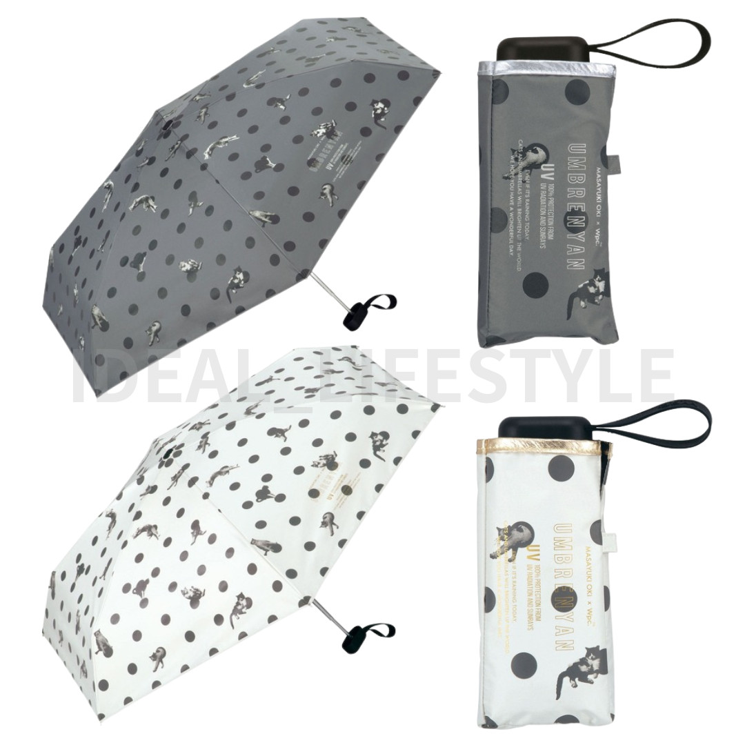 Wpc. Masayuki Oki Cat Folding Parasol Sun Umbrella UV-Protection OM011 NWT