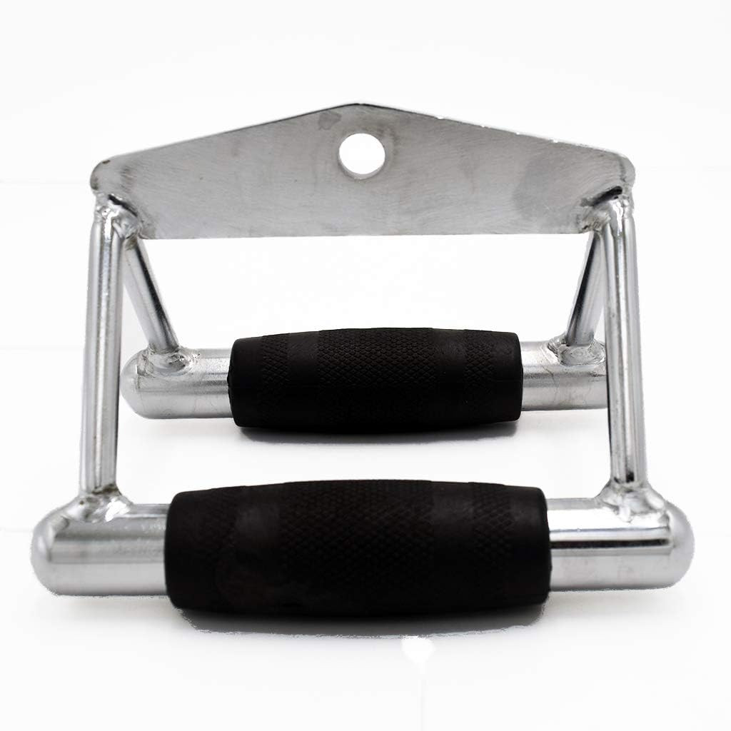 LAT Pull down Bar, Strength Training Deluxe Single Double D Handle Tricep Rope,