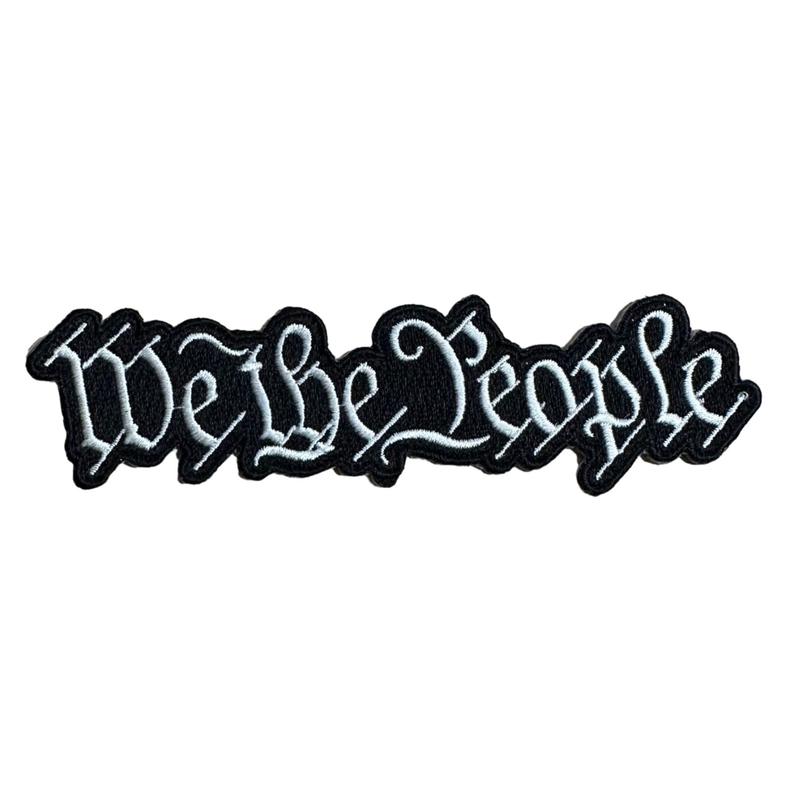 We The People Embroidered Iron On Patch - Patriotic Constitution 90-E