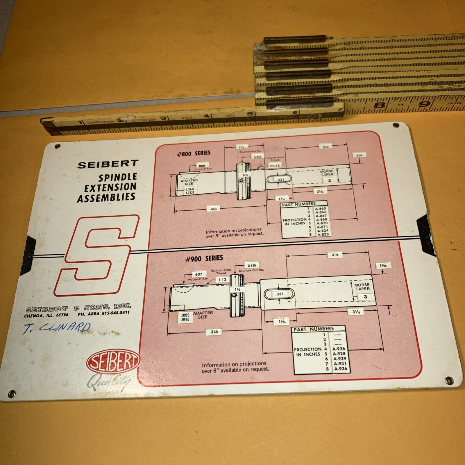 Vtg Siebert Morse Taper Dimensional Datalizer Shutlock Adjustable Adaper Assmbly
