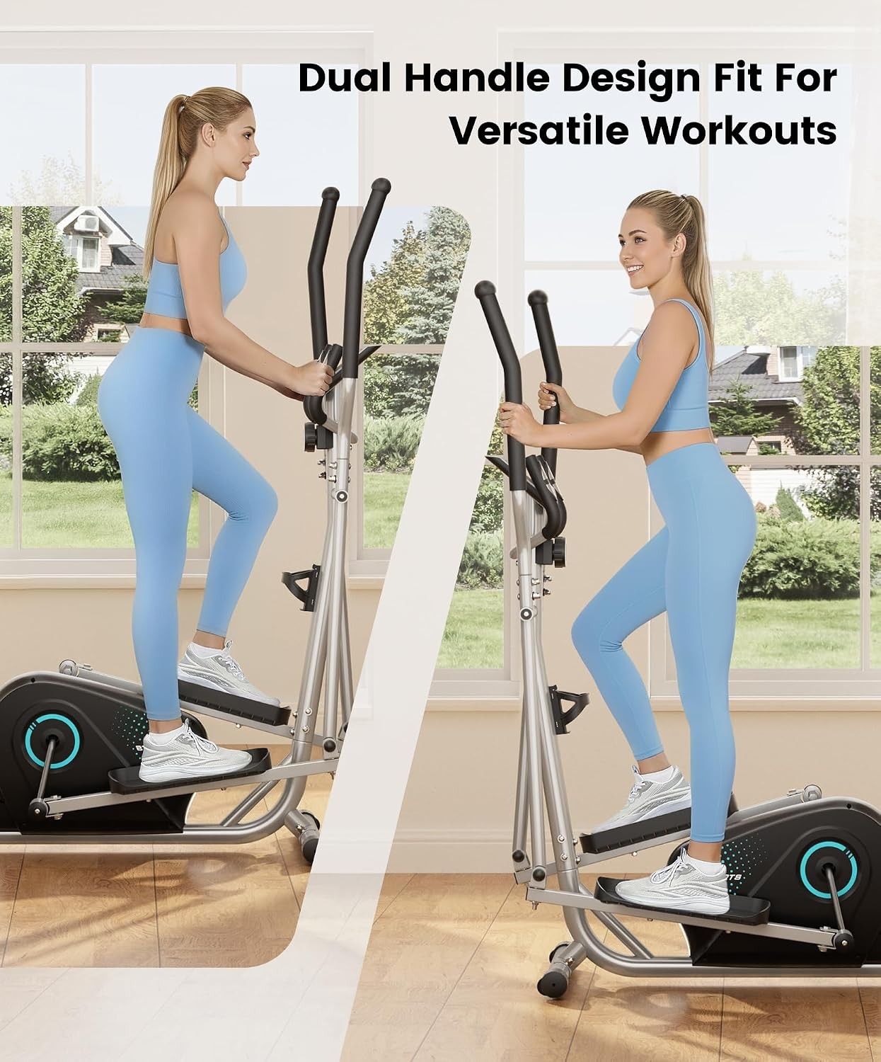 Elliptical Exercise Machine Ultra-Quiet Elliptical Machine Home 13.2LBS Flywheel
