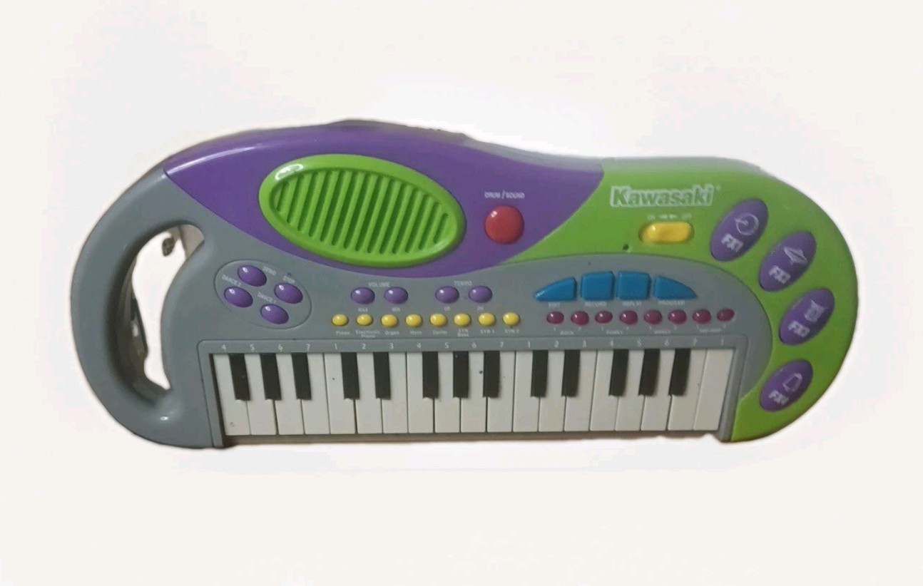 Kawasaki Music Keyboard Piano Kids Vintage 1999 Tested Working Great