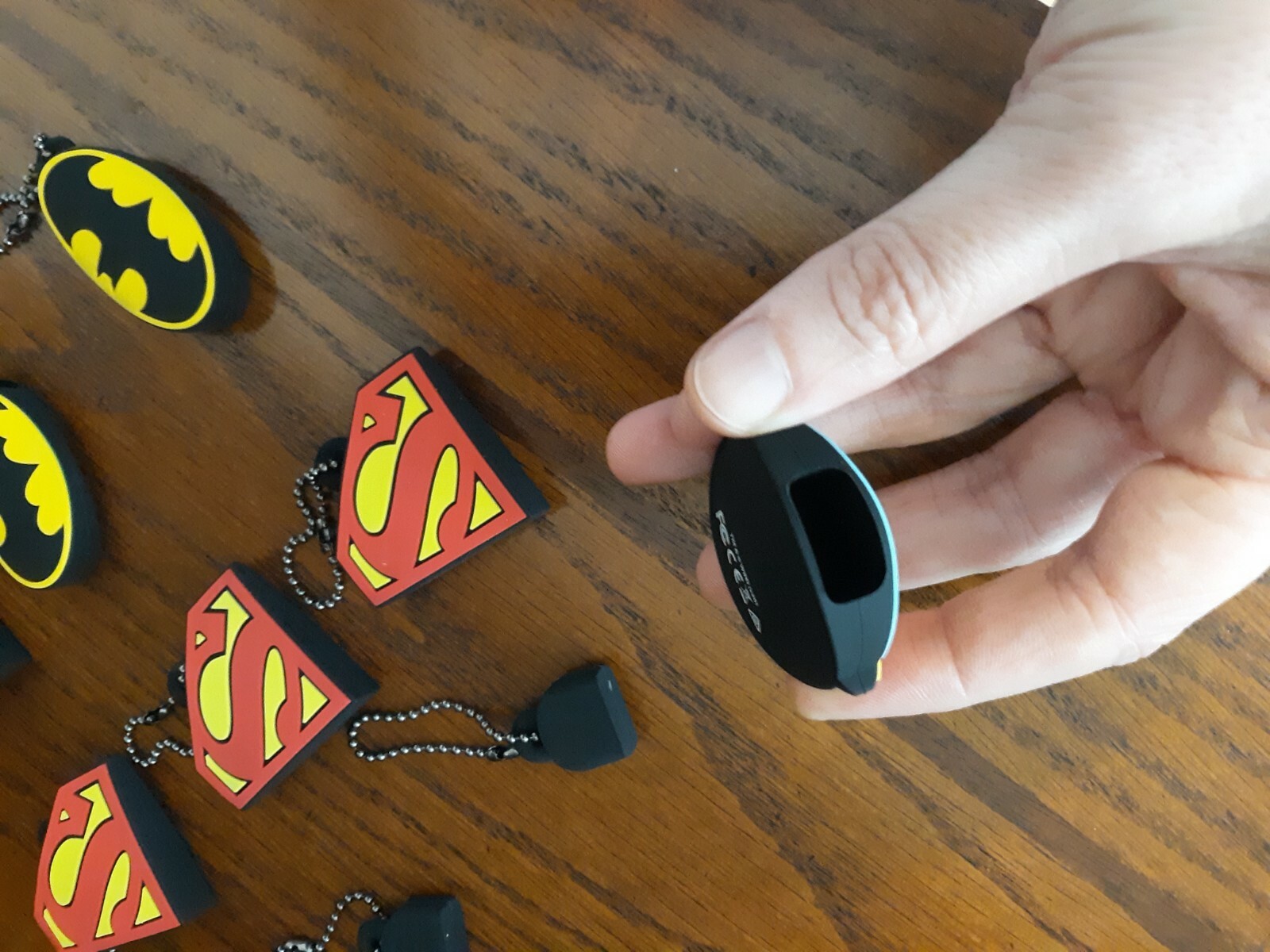 NO USB FLASHDRIVES JUST 9 EMPTY CASES--Emtec DC Comics 3D Keychains! CASES ONLY!