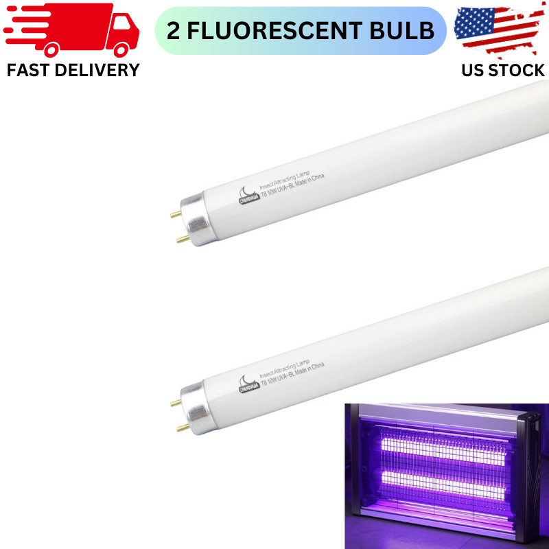 BL T8 F10W 2 Pack Replacement Bulbs for Aspectek, Liba 20W Indoor Device, F10T8