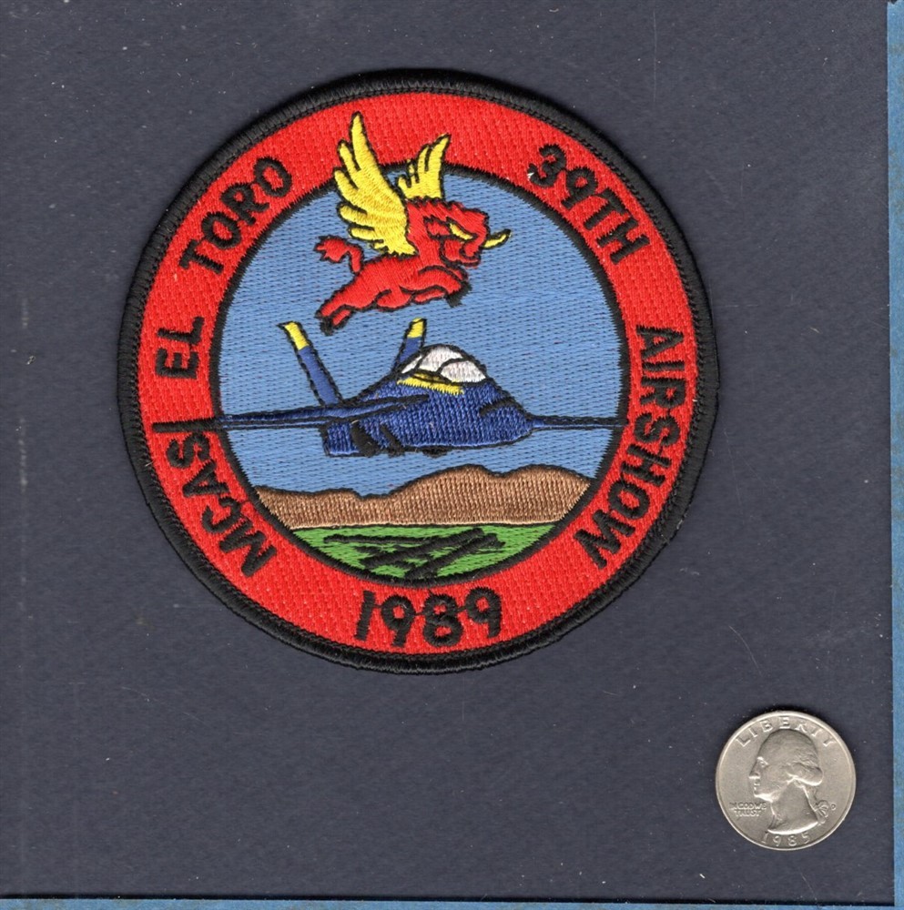 BLUE ANGELS MCAS El Toro Airshow 1989 US Navy Demonstration Team Squadron Patch
