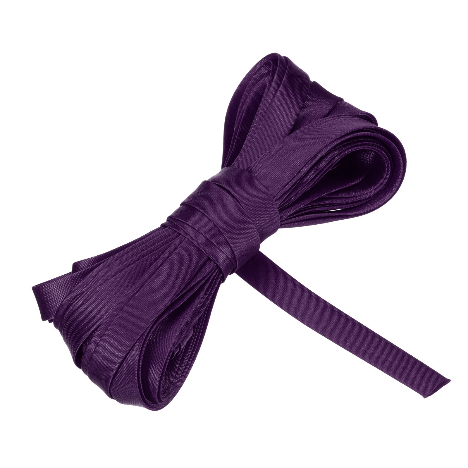 Double Fold Bias Tape 3/8 Inch x 5.5 Yards Satin Pre-fold Tape Dusty Purple