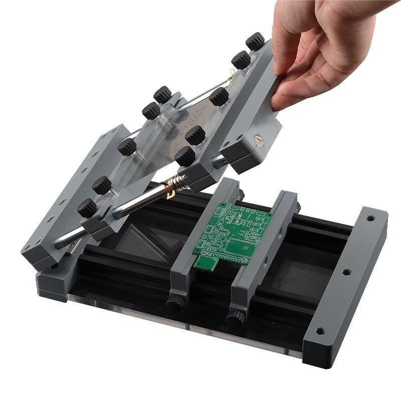 Manual Screen Printing Machine for PCB - Benchtop Solder Stencil Printer 25*25CM