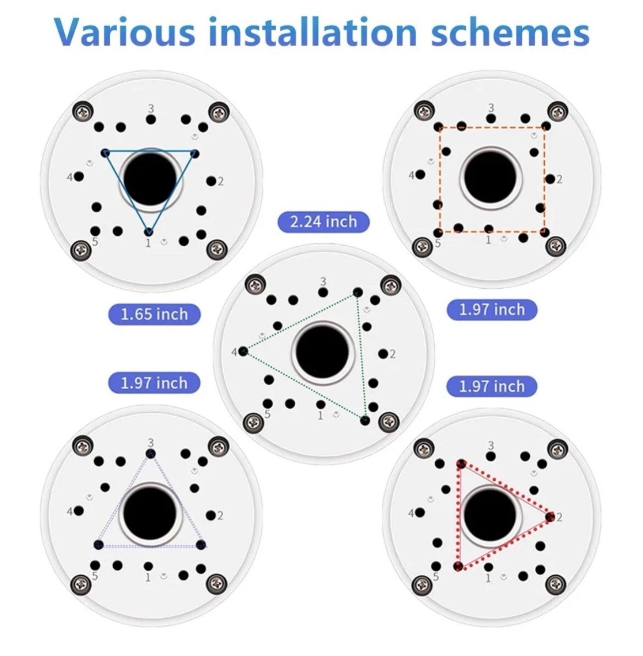 Camera Junction Box Mount Bracket Waterproof White for Security Camera