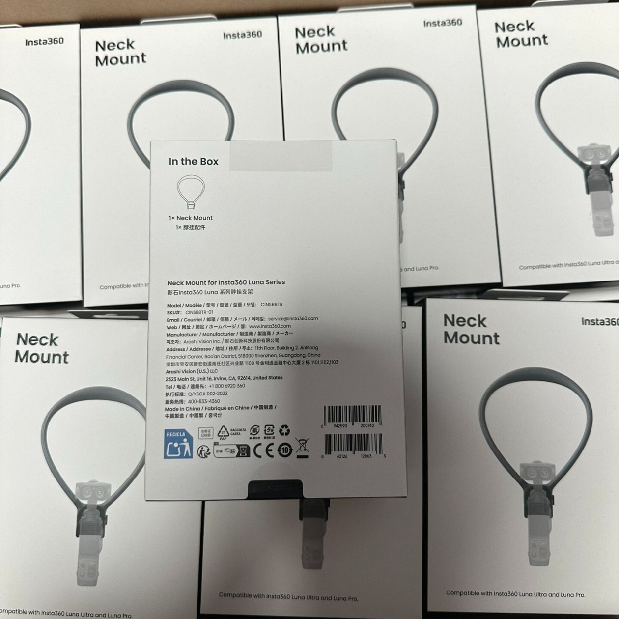 Genuine Insta360 Luna Ultra Neck Mount