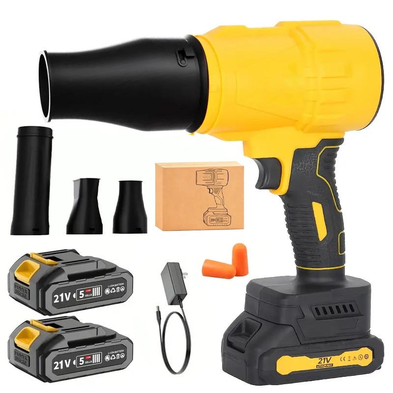 Cordless Leaf Blower Jet Truly 32000RPM Lightweight Turbo Fan with 2 Batteries
