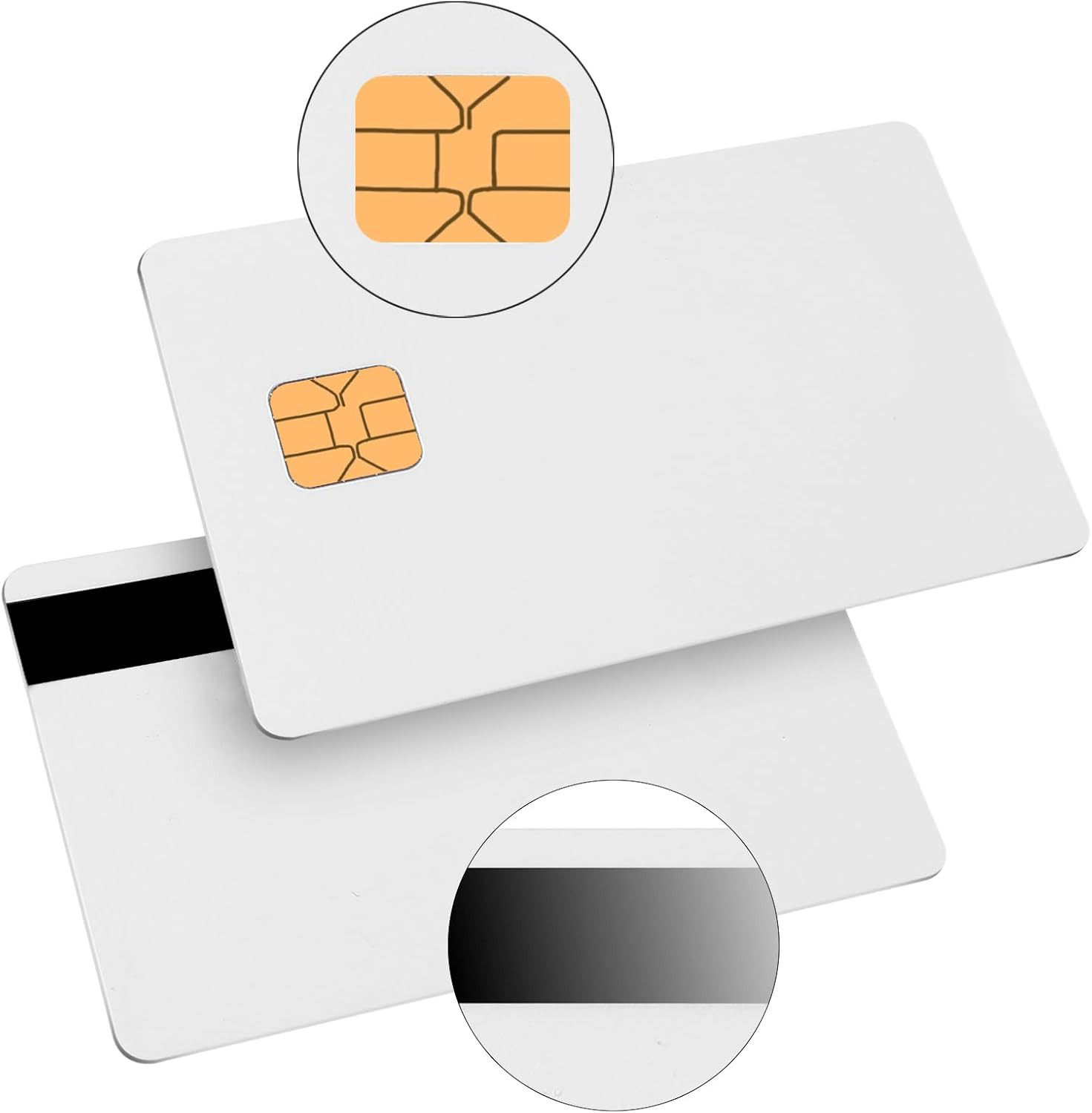 J2a040 Chip Java Jcop Cards Unfused, J2a040 Java Smart Card with 2 Track, 8.4mm