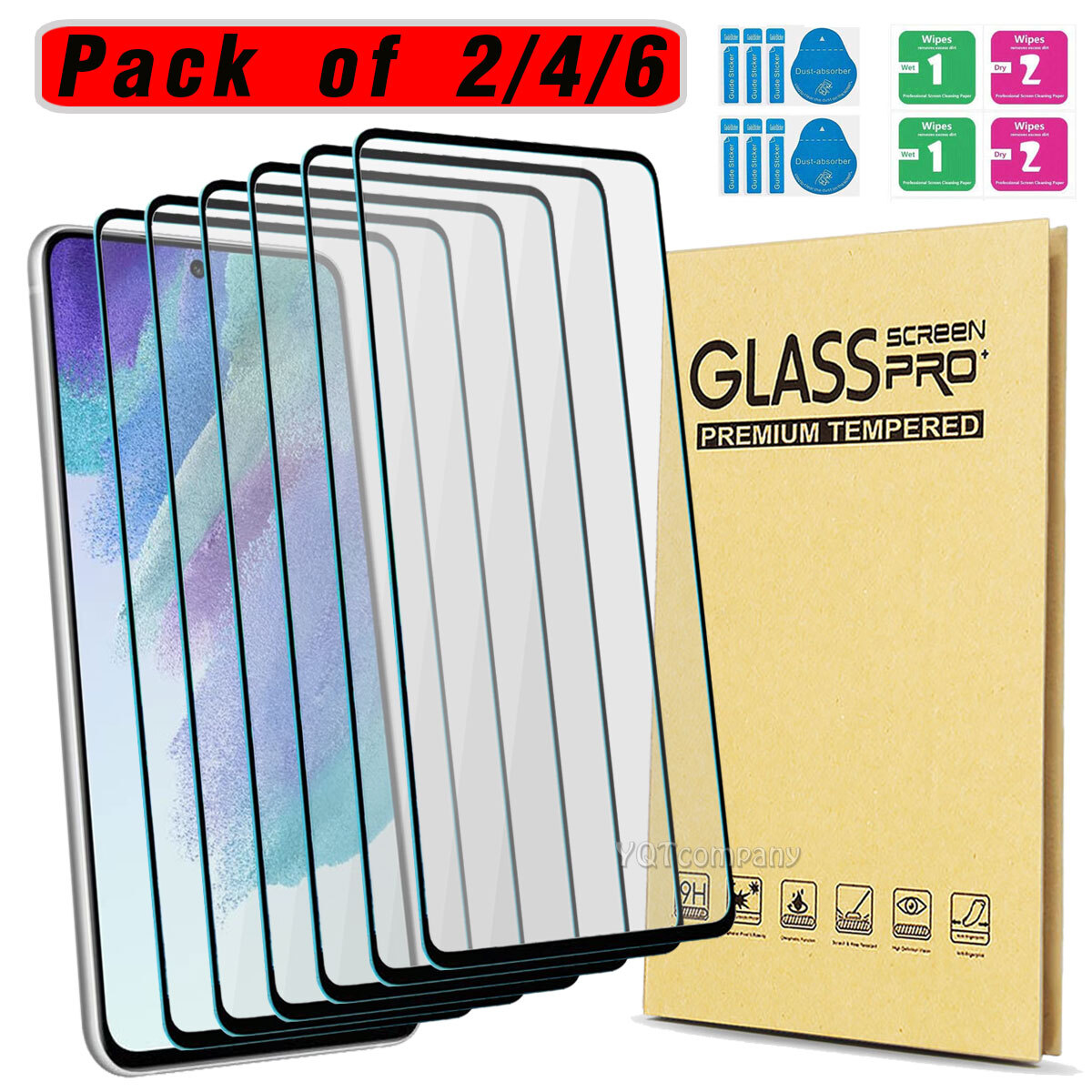 Full Coverage Tempered Glass Screen Protector Saver For Samsung Galaxy S21 FE 5G