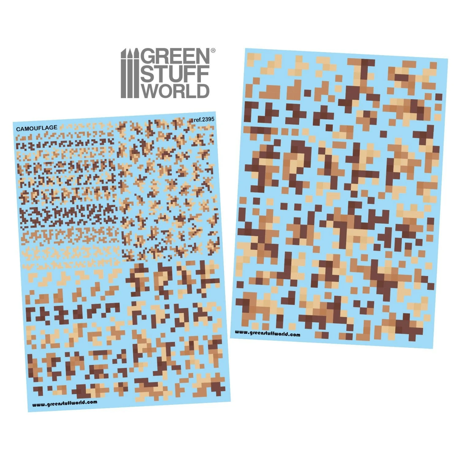 Green Stuff World Waterslide Decals - Digital Desert Camo - Wargaming and Modeli