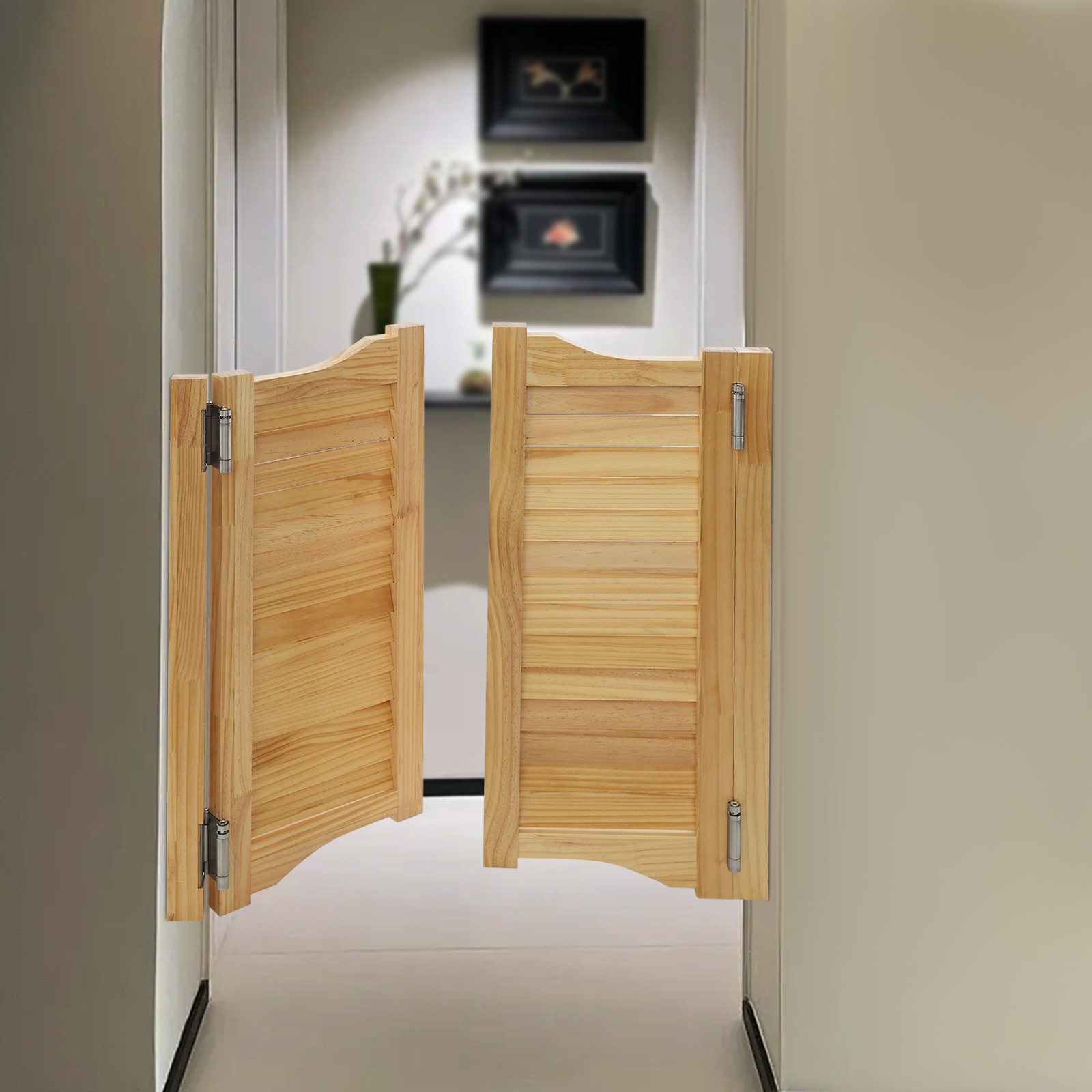 Partition Door, Solid Wood Door, Partition Door For Shop Entrance Partition