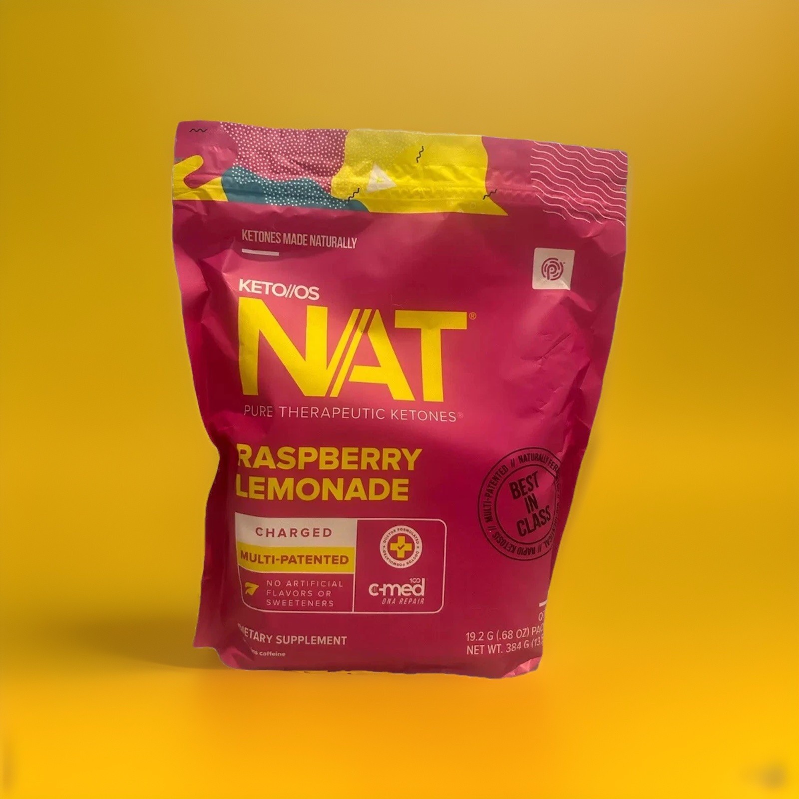 🔥 PRUVIT Ketones NAT 20 Packets RASPBERRY LIMONADE Charged. 20 PK EXP:05/2026