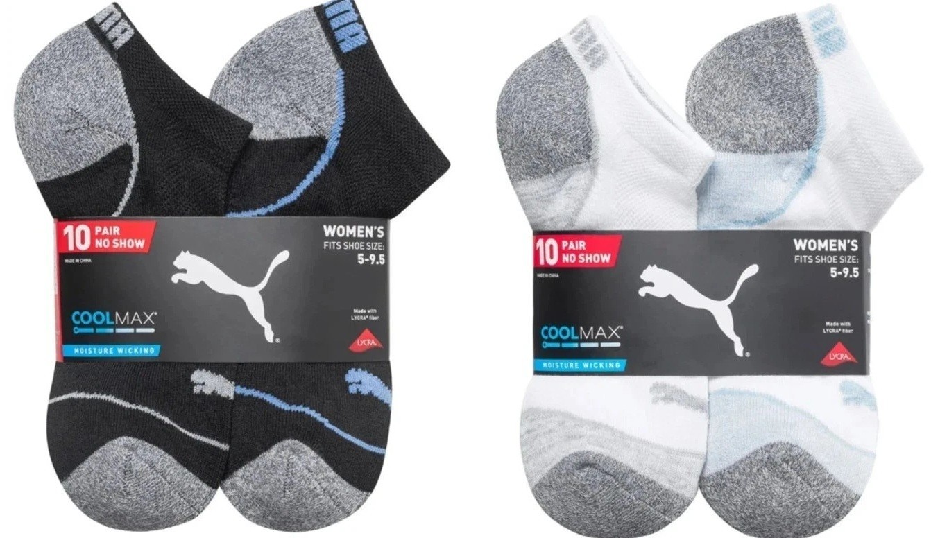 PUMA Women's No Show Sock, 10-pair NWT