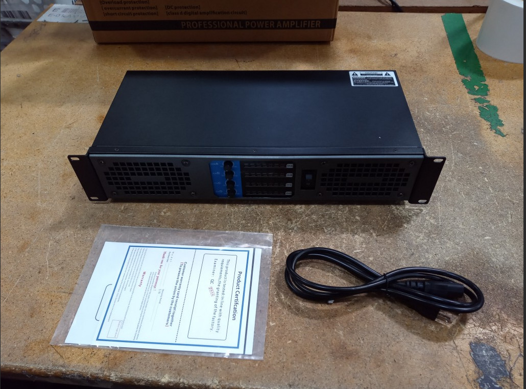 1000Wx4 Professional Rear Stage Power Amplifier Stage Performance KTV US STOCK