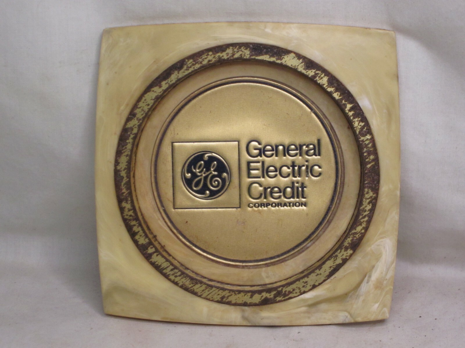 vintage AD-VU tray GE General Electric Credit promotional Americana ad promo