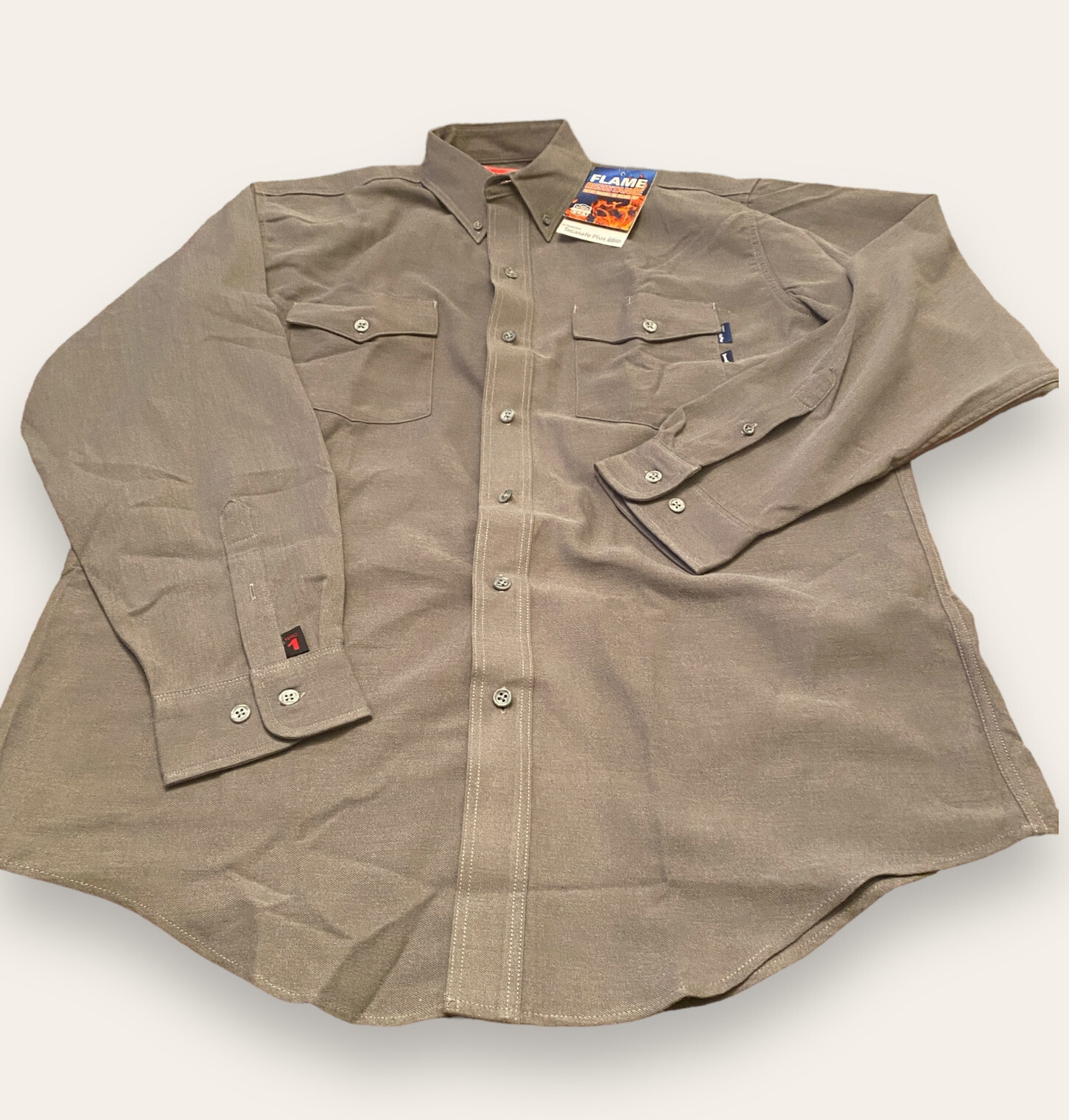 Riverside Shirt Men XL Grey FR Tencate Tecasafe Plus 49UFR Workwear HR1 NEW