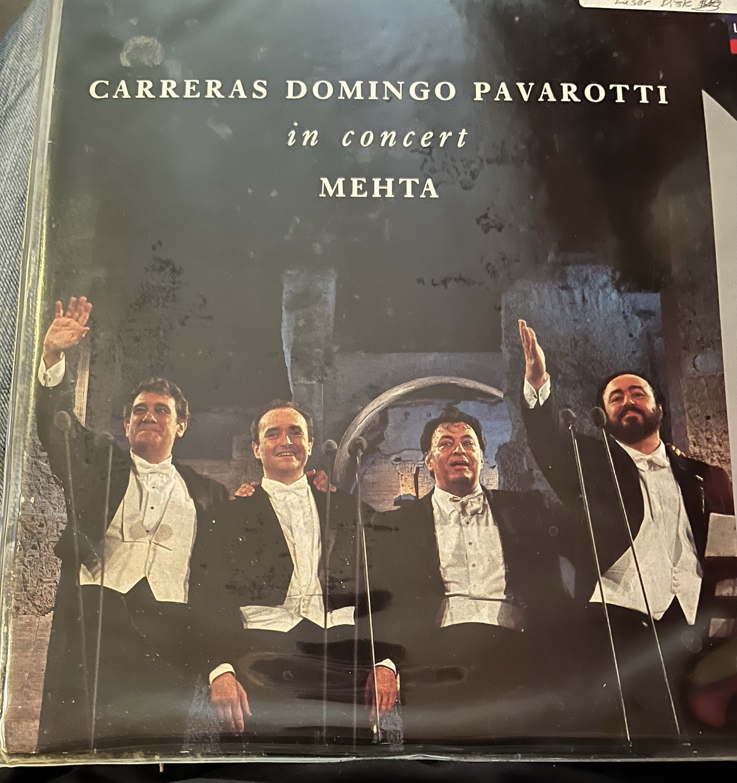 CARRERAS DOMINGO PAVAROTTI IN CONCERT Laserdisc