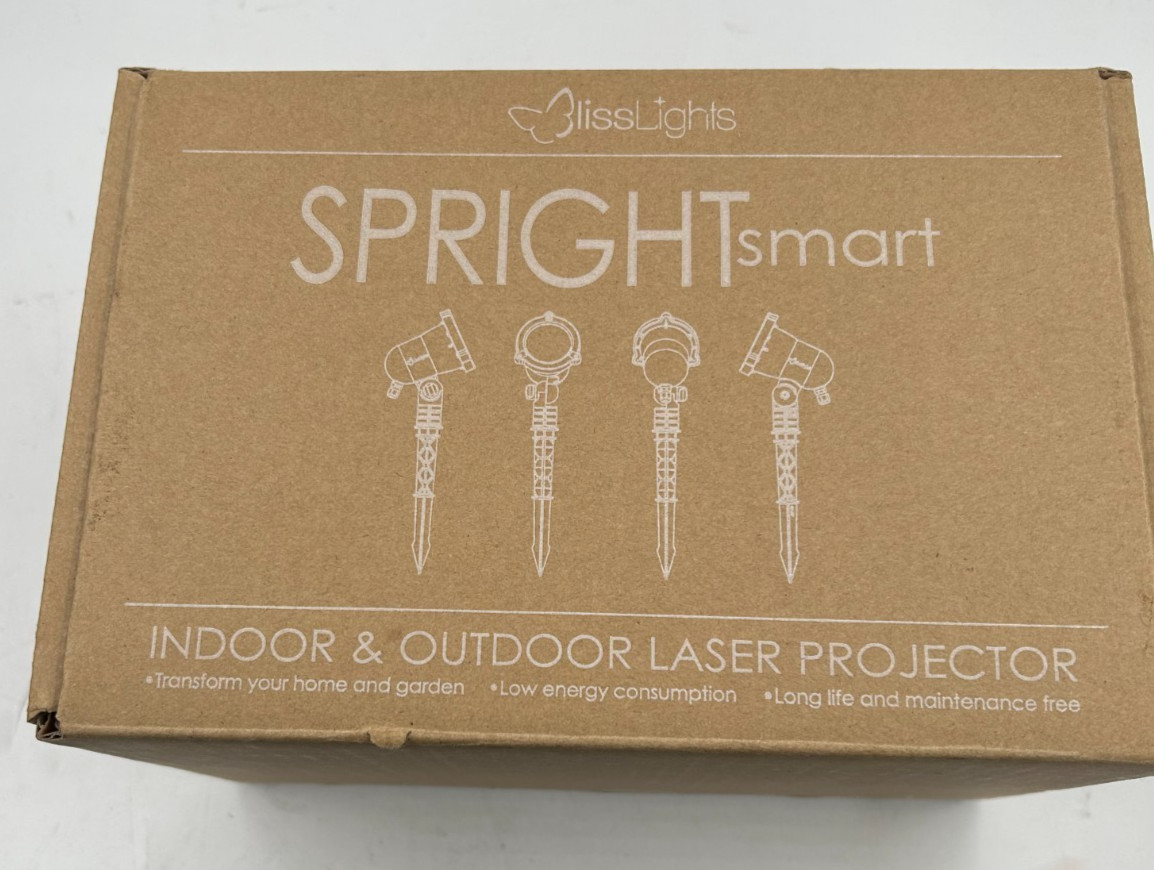 BlissLights Skylight Green Stars Laser Projector 'spike light' Outdoor