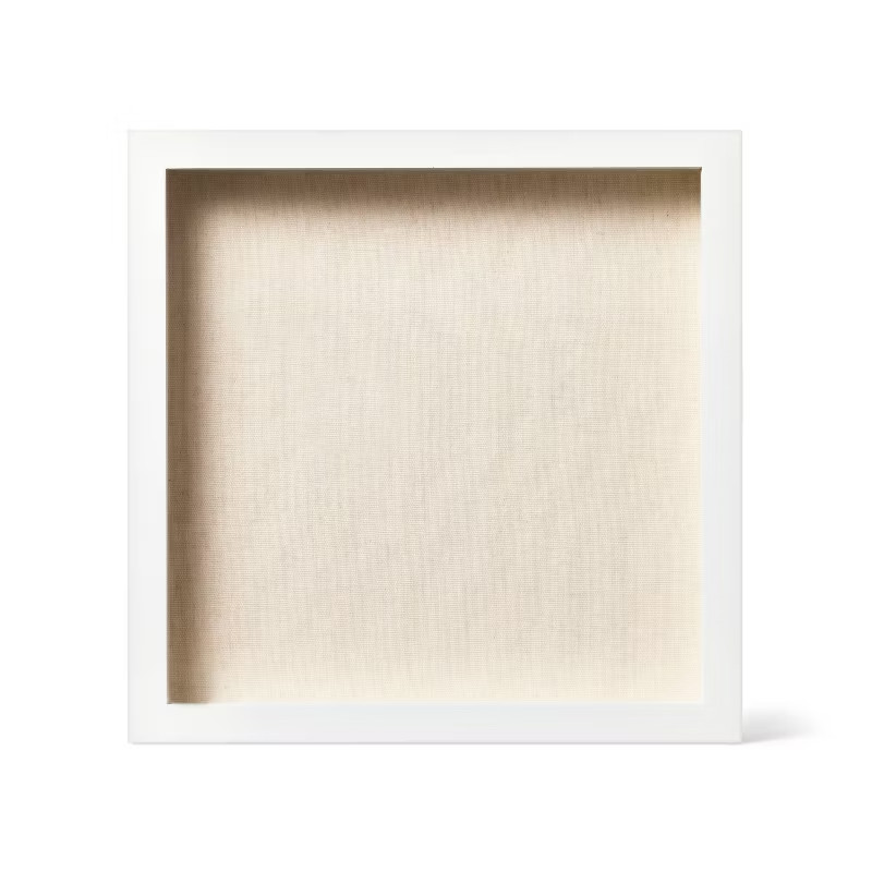 MDF Shadow Box Frame Unfinished Craft 12"x12" White