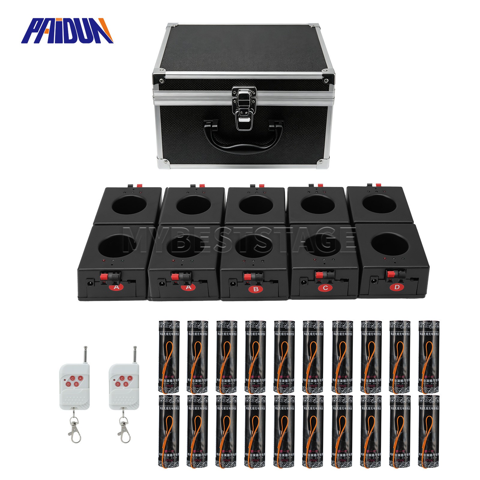 PAIDUN Dual Control 10PCS Sparkler Base with Carry Case Wedding Party Decoration