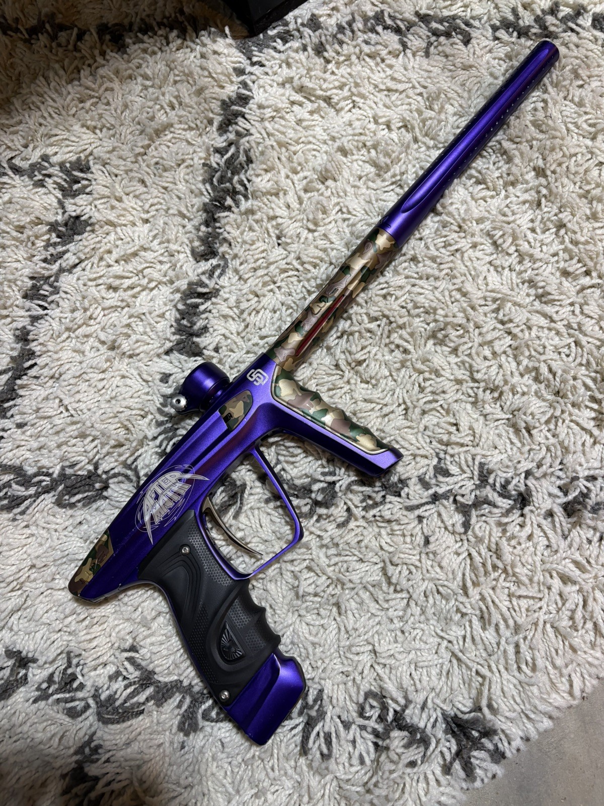 DLX Luxe X Paintball Gun Marker - Camo/purple SD Aftermath