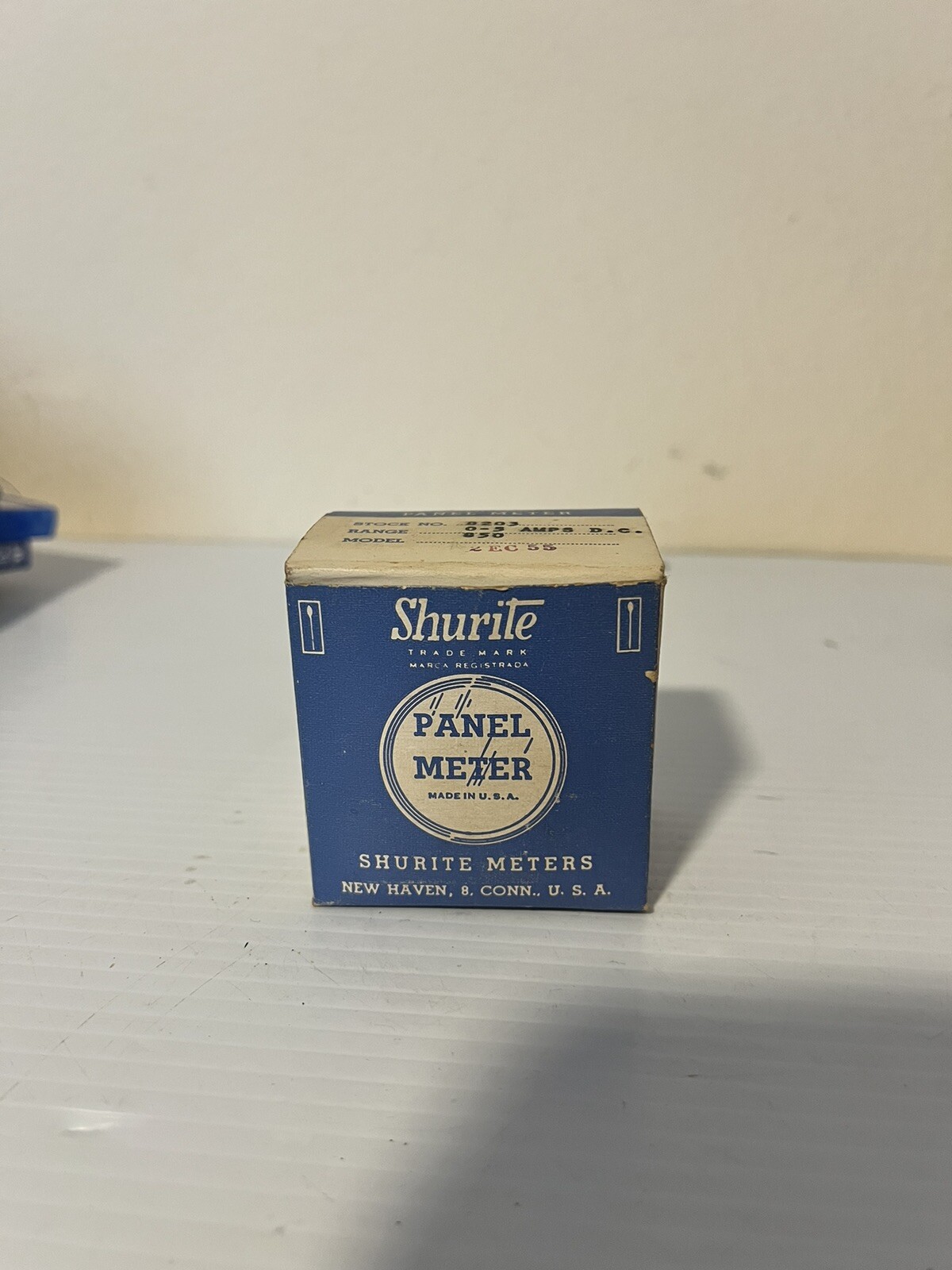 Shurite Panel Meter Stock No. 8203 0-5 Amps D.C. 850 New