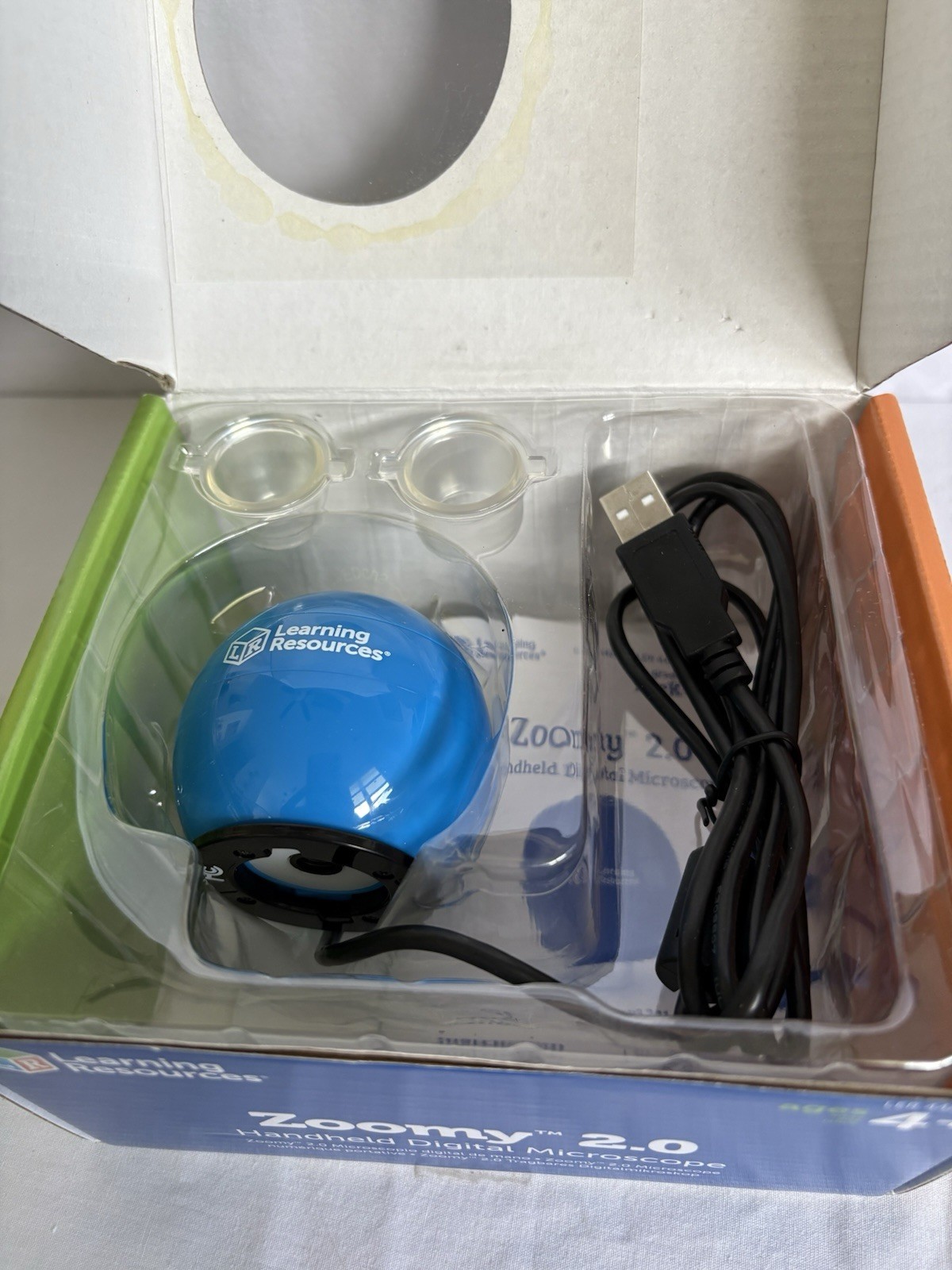 Learning Resource Zoomy 2.0 Handheld Digital Microscope TeachSTEM For Classroom