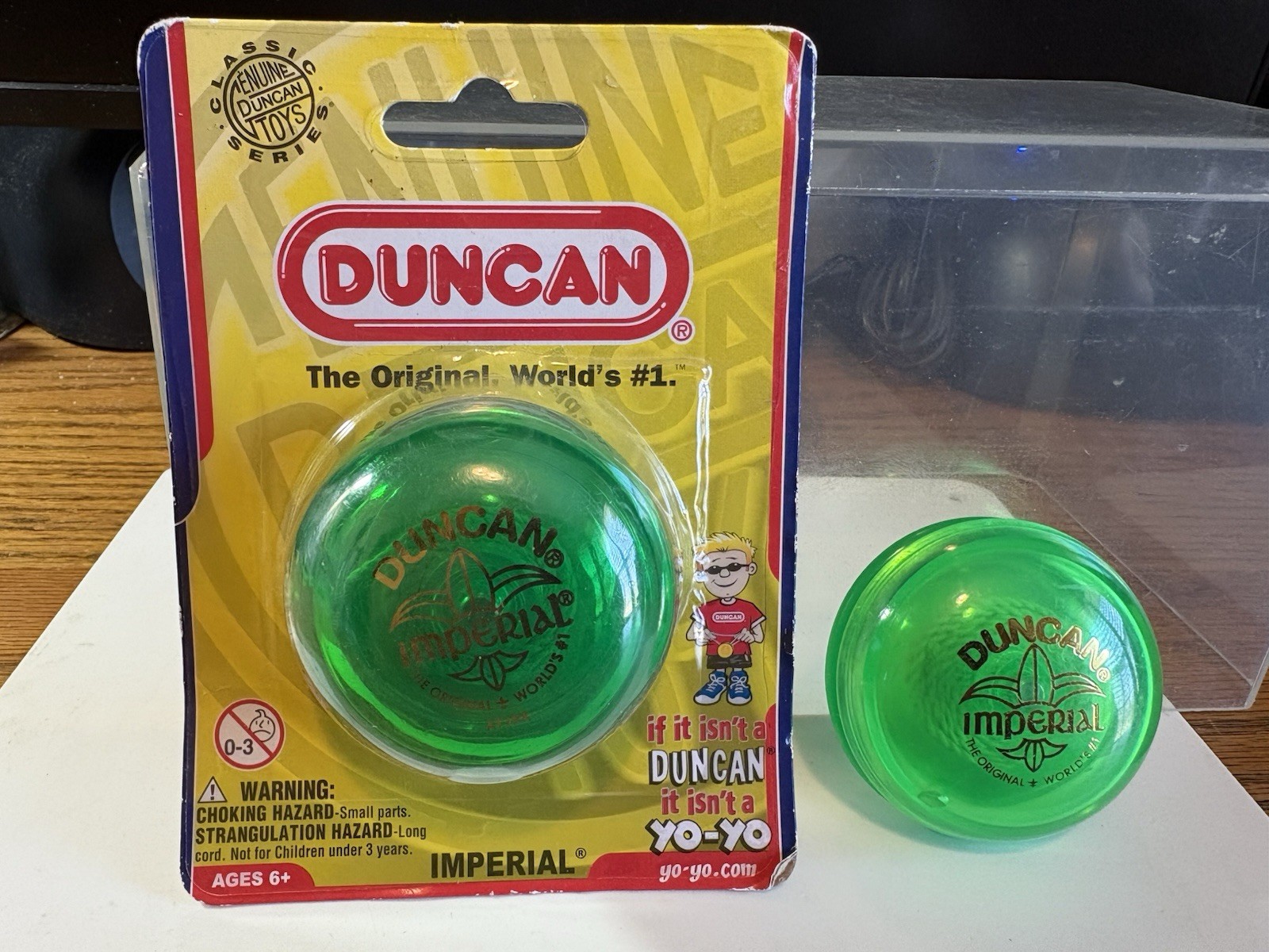 2-GENUINE CLASSIC IMPERIAL DUNCAN YO-YO’s 1-IN PKG. 1-WO/PKG.