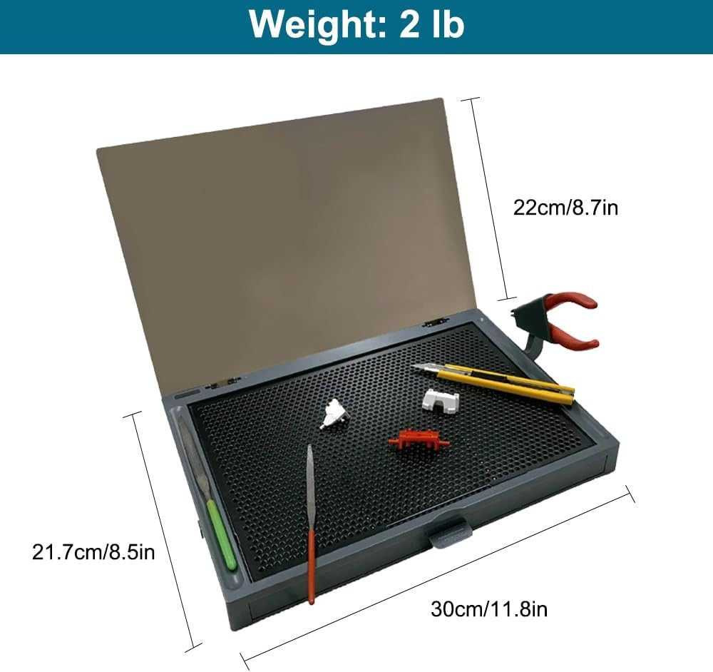 KJ018 Portable Worktable for Model Building with Movable Drawer Cut Mat