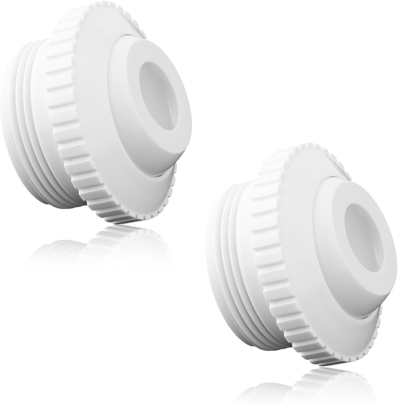 2pcs Pool Jet Nozzles, 3/4" Swimming Pool Spa Return Jet Directional Flow Eyebal