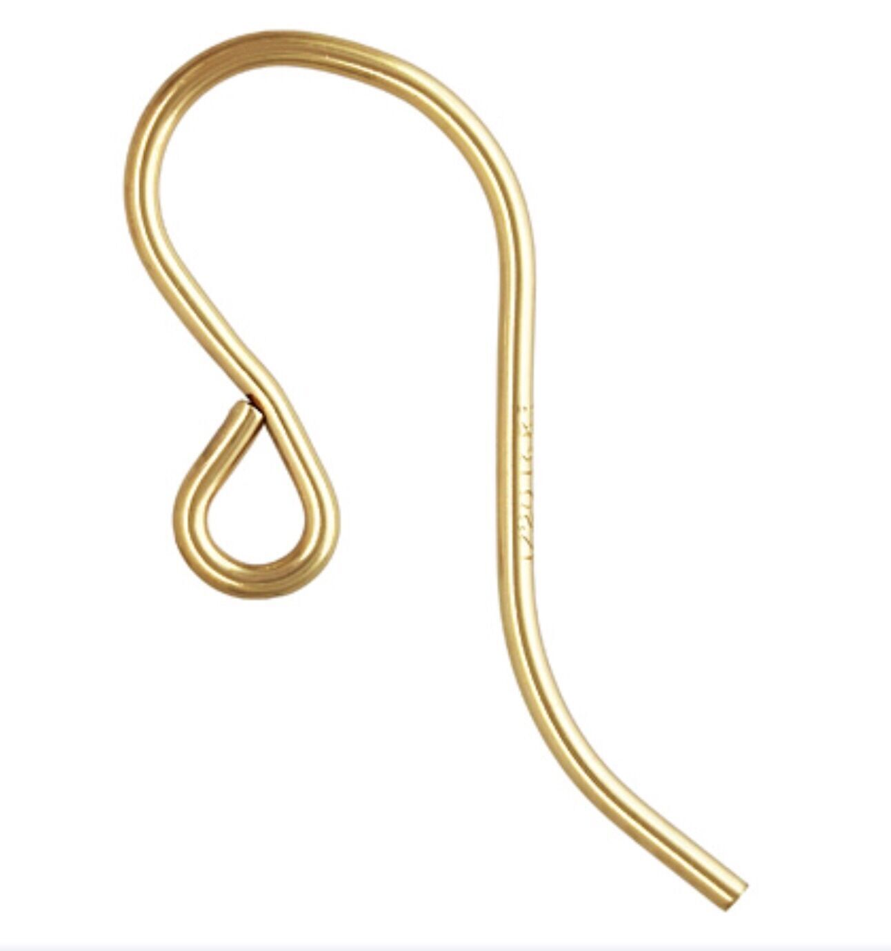 14K Gold Filled French Ear Wires Earring Hooks for DIY Jewelry Making USA