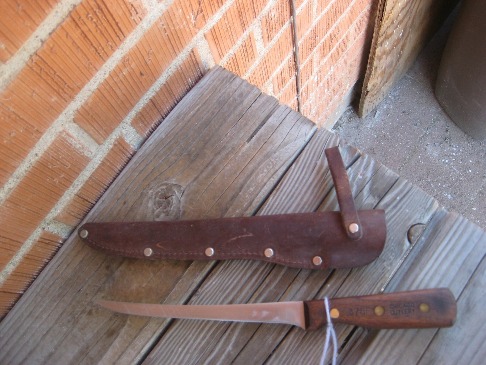 Vintage 7 1/2" Blade * CHICAGO CUTLERY 378F * Chef's Fisherman Fillet Knife USA