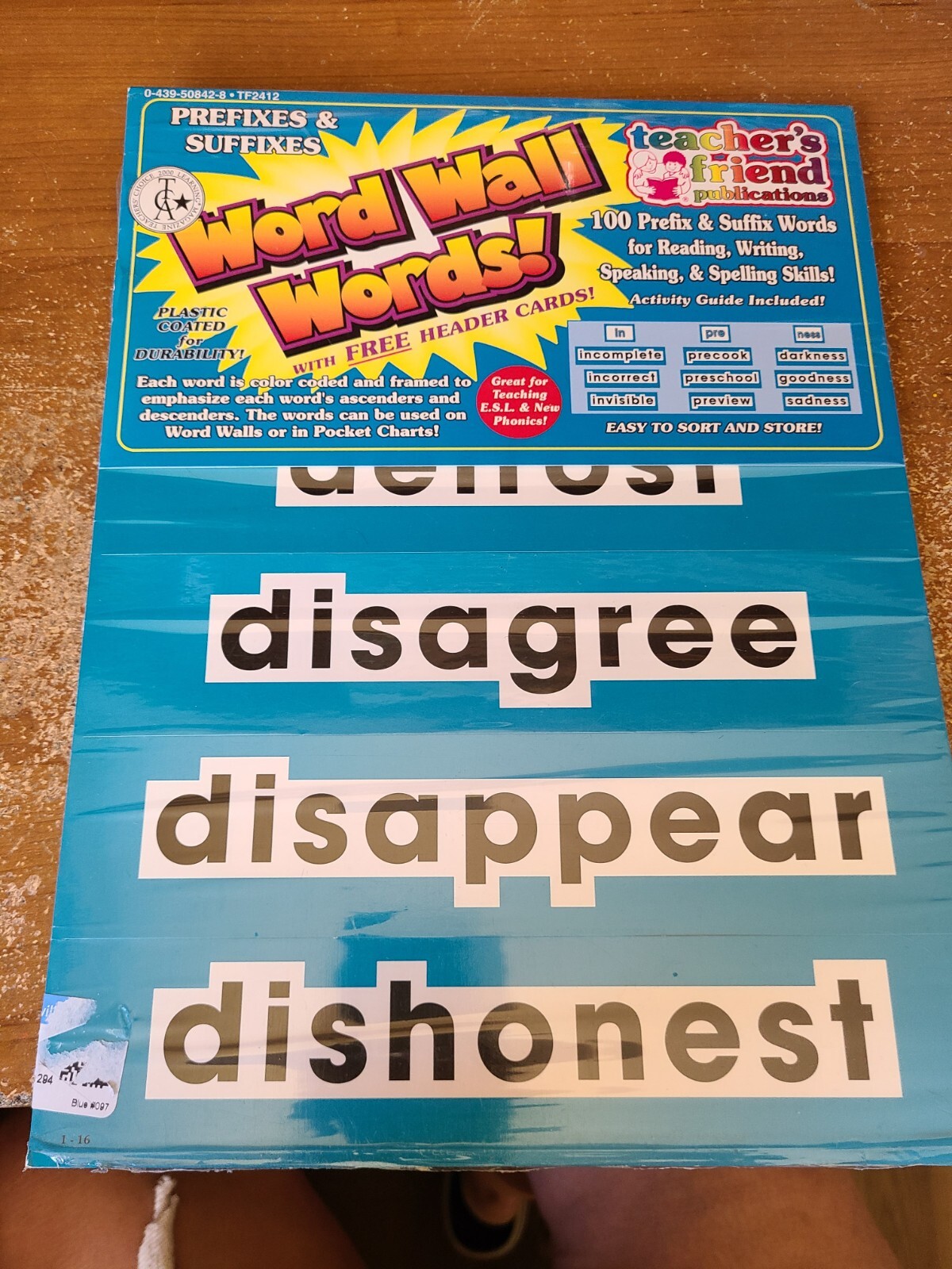 NIP Teacher's Friend "Prefixes & Suffixes" Word Wall Words