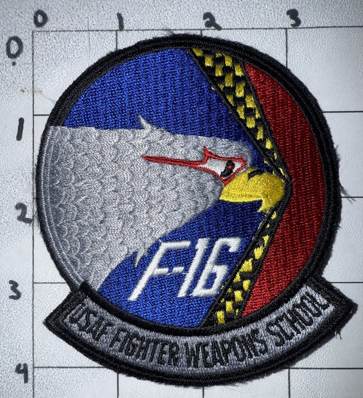 1980s - GWOT ERA F-16 USAF Fighter Weapons School Patch (7)