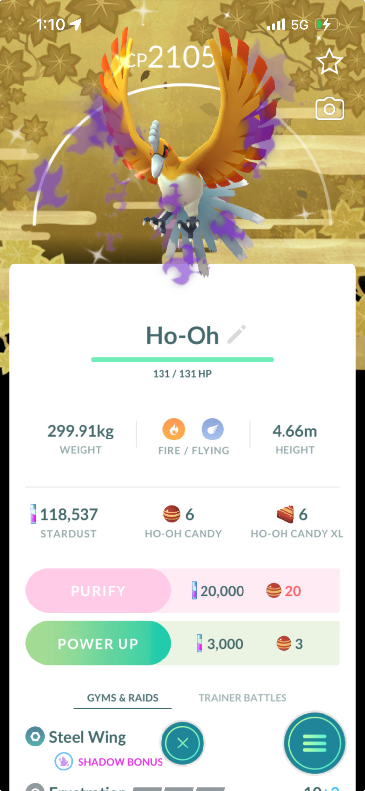 Shiny Ho-oh with Go Tour Background | Pokémon GO | Mini PTC