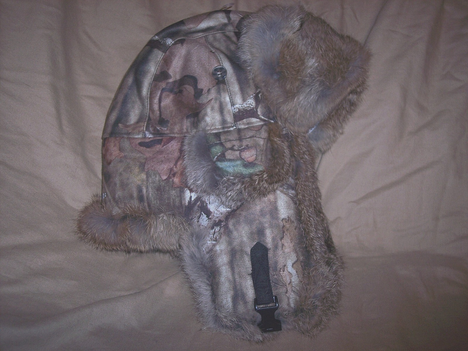 Genuine Mad Bomber Hat XL Trapper Hat Aviator Hat Mossy Oak Infinity Camo $90