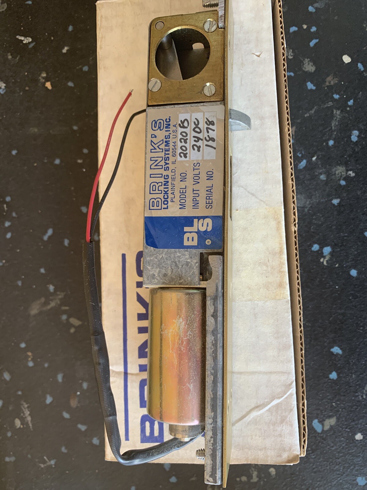 BRINKS New Old Stock Electromechanical Deadbolt #2020FS Left Hand “”Never Used””
