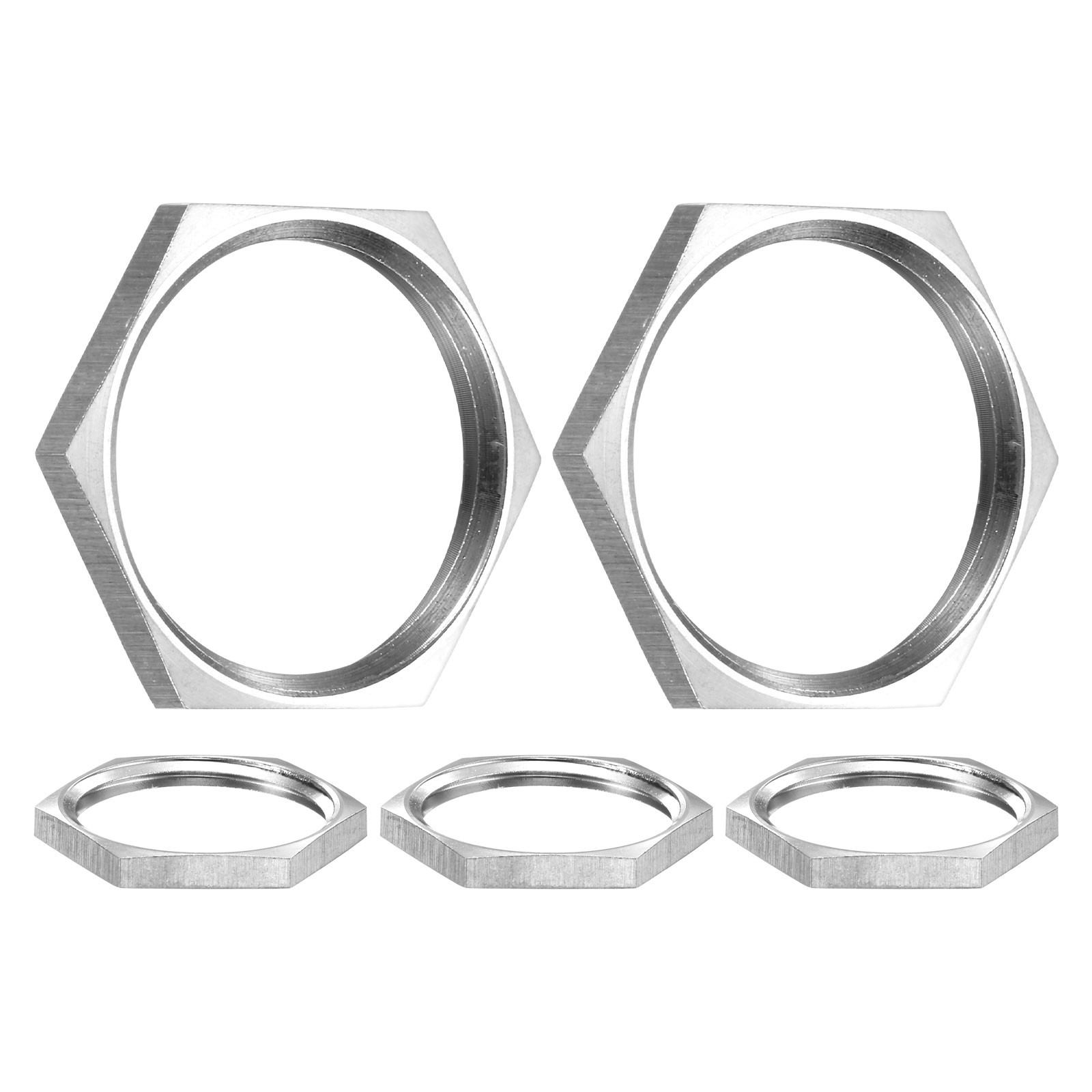 5-Pack Cast Pipe Fitting Hex Locknut, NPT1 Female Thread Hex Locking Nut