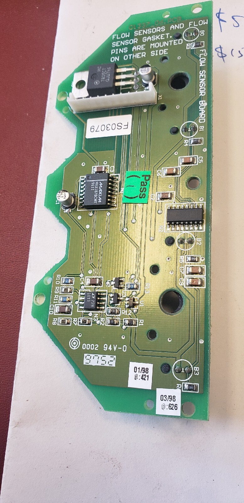 VESDA VLP-400 LASERPLUS SMOKE DETECTOR FLOW SENSOR BOARD 01337_06 ( B1-5C)