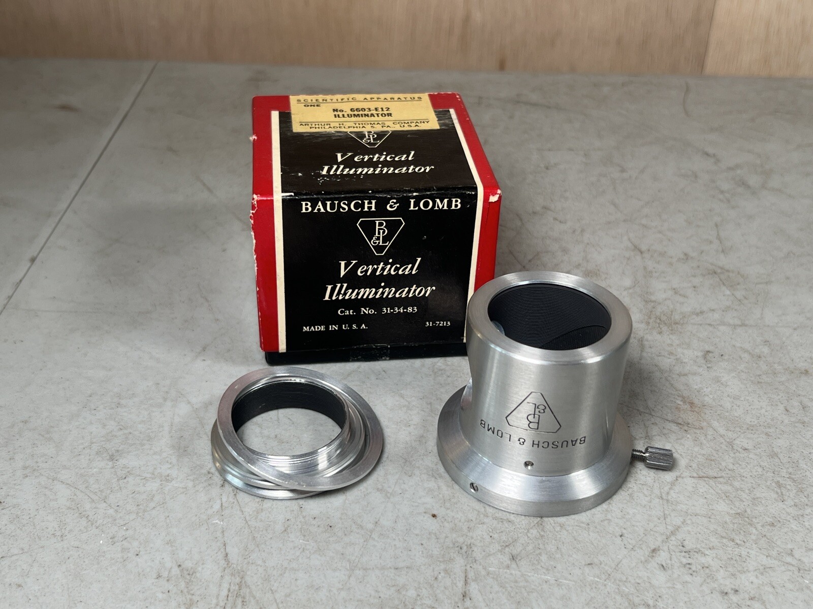 Bausch & Lomb 31-34-83 Vertical Illuminator Adapter