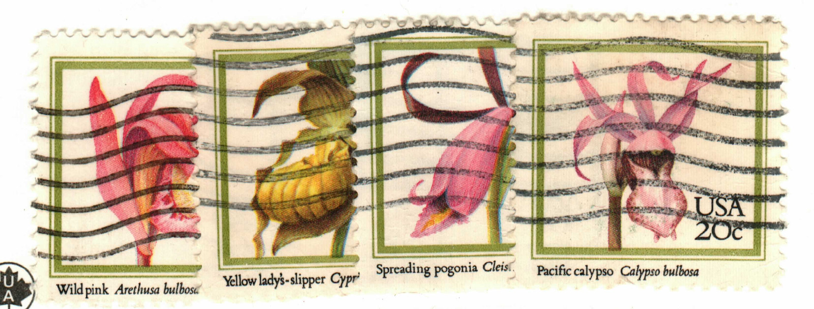 US #2076-9 used Orchid set