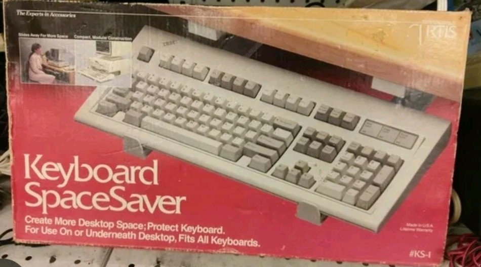 NIB Vintage 1980s Curtis KS-1 Keyboard Spacesaver in Original Box